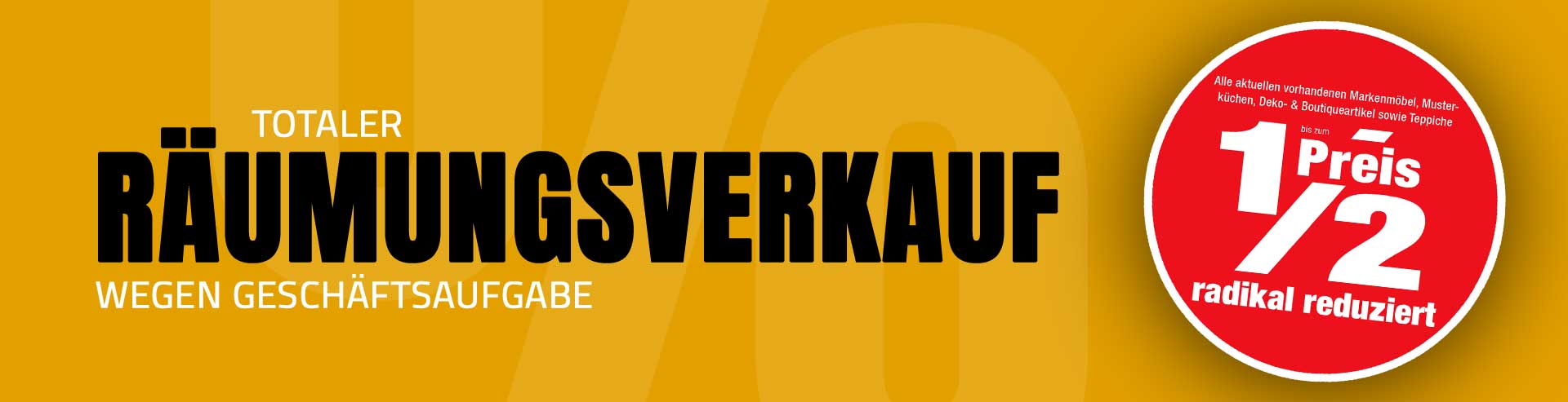Räumungsverkauf